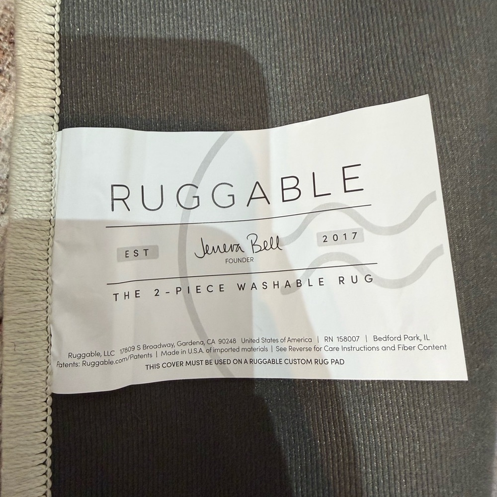 Ruggable 3x5 Rug Cover Vintage Style Area Rug - Picture 6 of 11